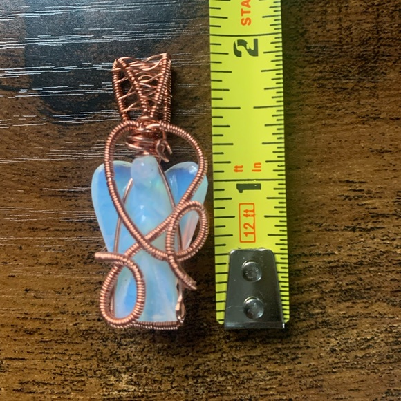 Opalite Guardian Angel Pendant-Handcrafted, NWT - Picture 3 of 3